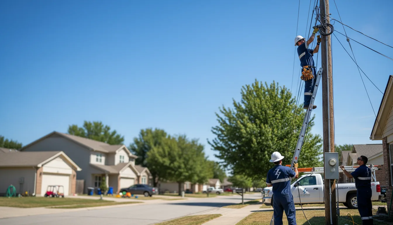 Residential electrician providing installation services in Kellerton, IA
